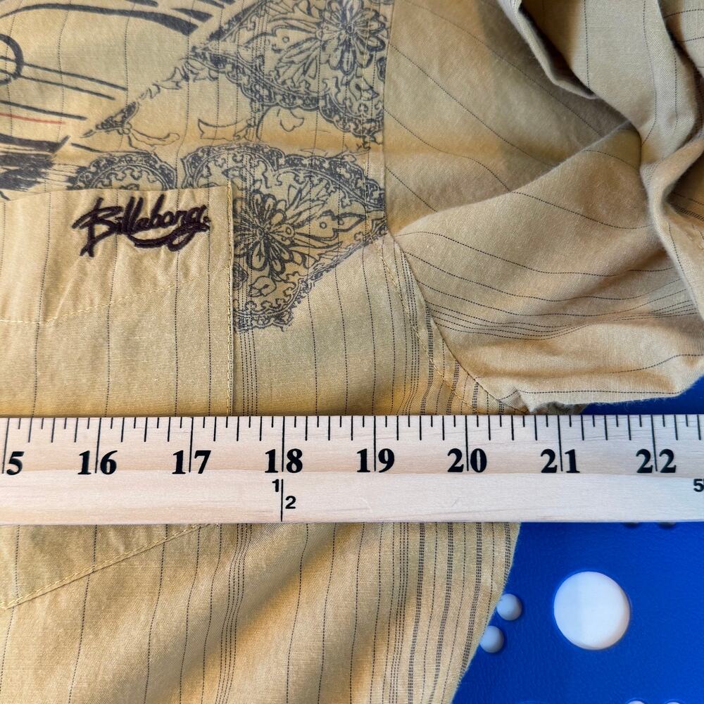 Billabong Y2K Western Button Up Large | Vintage Surf Skater Festival Cowboy Core - Picture 5 of 10